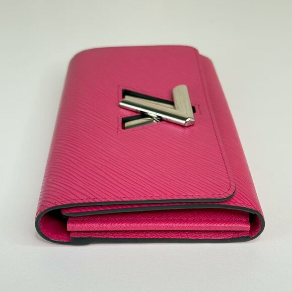 Louis Vuitton Pink Twist Epi Leather Wallet with Iconic Logo Design - Picture 4 of 7